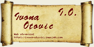 Ivona Otović vizit kartica